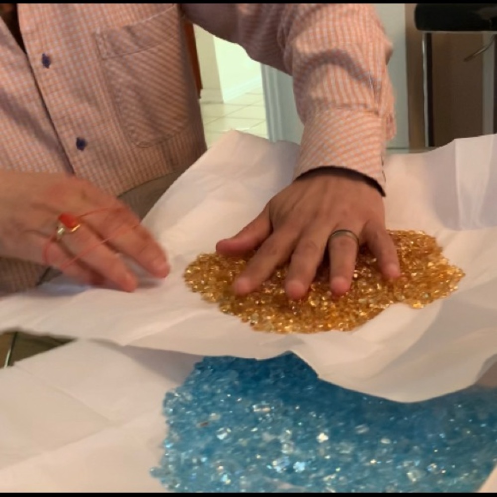 BLUE YELLOW PINK SMOKY TOPAZ GENUINE-STONES WOW!!